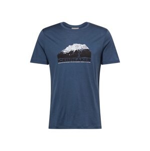 ICEBREAKER Funkčné tričko  tmavomodrá / ultramarínová / biela
