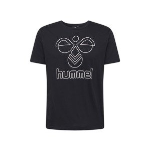 Hummel Funkčné tričko 'Peter'  čierna / biela