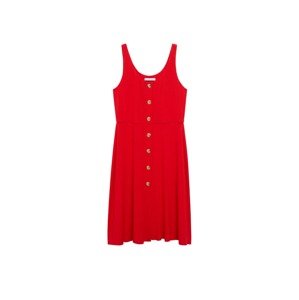MANGO Košeľové šaty 'Remi'  červená