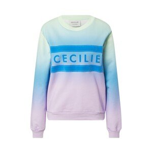Cecilie Copenhagen Sweatshirt 'Manila Rainbow'  svetlofialová / nebesky modrá