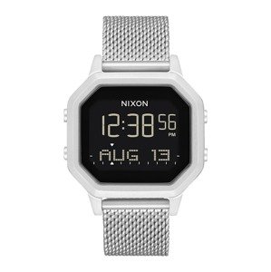 Nixon Digitálne hodinky 'Siren Milanese'  strieborná / čierna