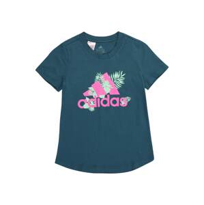 ADIDAS PERFORMANCE Funkčné tričko 'Tropical'  petrolejová / fialová / mätová