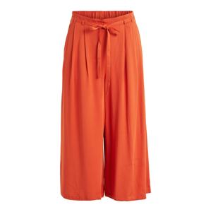 VILA Plisované nohavice 'Vero'  oranžovo červená