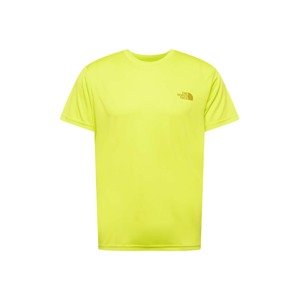 THE NORTH FACE Funkčné tričko 'REAXION'  žltá / biela / tmavožltá