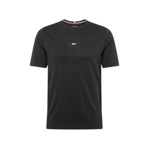 Tommy Sport Funkčné tričko  čierna / biela / červená