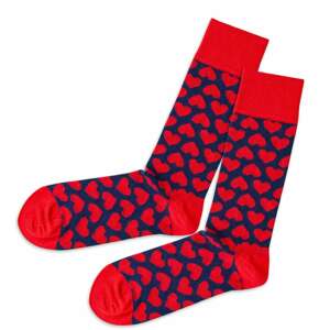 DillySocks Ponožky  červená / námornícka modrá