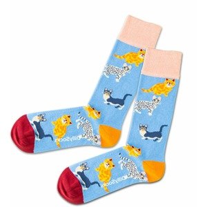 DillySocks Ponožky 'Water Cats'  zmiešané farby / svetlomodrá