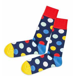 DillySocks Ponožky  modrá / červená / žltá / biela