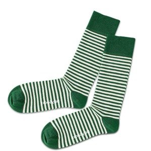 DillySocks Socken  biela / trávovo zelená