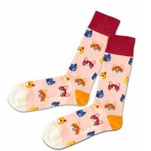 DillySocks Ponožky 'Pinky Kitten'  zmiešané farby / svetloružová
