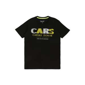 Cars Jeans Tričko 'WANDER'  čierna / žltá / biela
