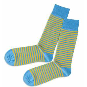 DillySocks Ponožky  modrá / žltá