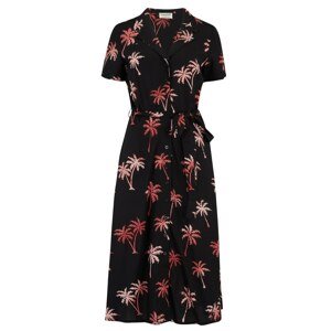 Sugarhill Brighton Košeľové šaty 'Kendra Palm Tree Batik'  čierna