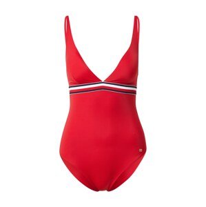 Tommy Hilfiger Underwear Jednodielne plavky  ohnivo červená / biela / námornícka modrá