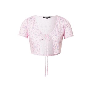 Missguided Shirt 'DITSY'  ružová / svetloružová / nefritová