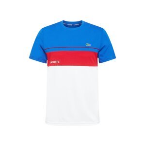 Lacoste Sport Funkčné tričko  biela / modrá / červená