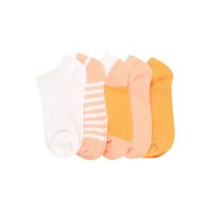 Cotton On Ponožky  pastelovo ružová / biela / oranžová