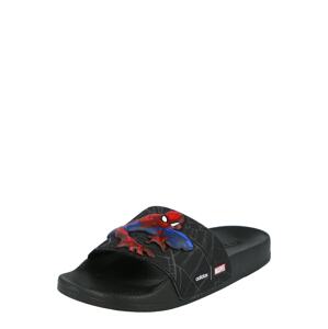 ADIDAS PERFORMANCE Plážové / kúpacie topánky 'Adilette'  čierna / červená / modrá / biela