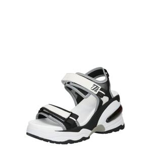 ASH Sandále  čierna / biela / sivá