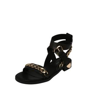 Sofie Schnoor Remienkové sandále 'Andrea'  čierna / zlatá