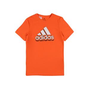 ADIDAS PERFORMANCE Funkčné tričko  oranžová / jedľová / krémová