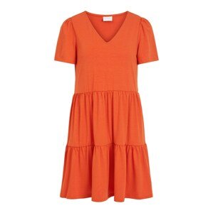 VILA Letné šaty 'Edena'  oranžovo červená