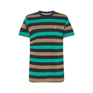 Wemoto Shirt 'ARTHUR'  tmavomodrá / svetlohnedá / smaragdová