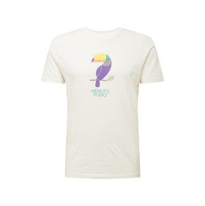 Wemoto T-Shirt 'TOUCAN'  prírodná biela / zmiešané farby
