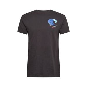 Wemoto Tričko 'WAVE'  čierna / modrá / svetlozelená