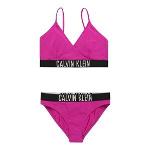Calvin Klein Swimwear Bikiny  fuksia / čierna / biela