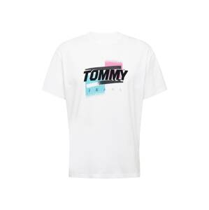 Tommy Jeans Tričko  biela / čierna / tyrkysová / ružová / červená