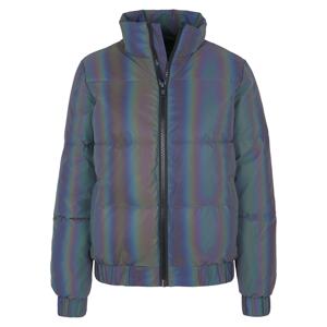 Urban Classics Prechodná bunda 'Iridescent Reflectiv Puffer Jacket '  strieborná