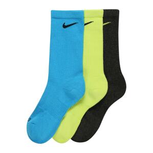 NIKE Športové ponožky  čierna / tyrkysová / kiwi