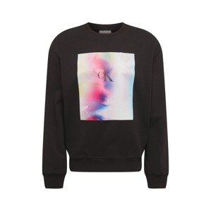 Calvin Klein Jeans Mikina 'PRIDE'  čierna / biela / modrá / ružová / fialová