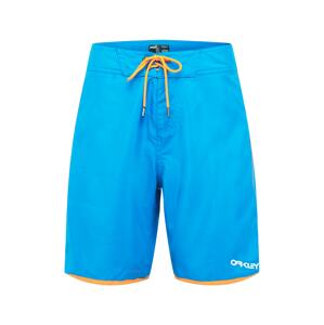 OAKLEY Surferské šortky  neónovo modrá / oranžová
