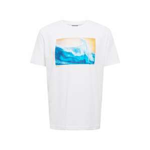 OAKLEY Funkčné tričko 'POSTCARD'  vodová / svetlomodrá / oranžová / biela