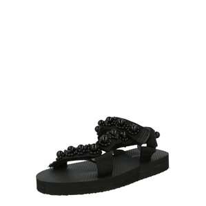 GLAMOROUS Trekingové sandále  čierna