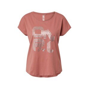 ONLY PLAY Funkčné tričko 'Franci'  ružová / strieborná