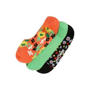 Happy Socks Ponožky 'Flower'  oranžová / čierna / biela / ohnivo červená / zelená