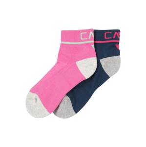 CMP Športové ponožky  námornícka modrá / ružová / sivá