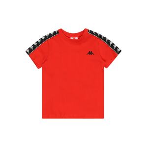 KAPPA Tričko 'ILYAS'  červená / čierna / biela