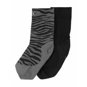 NIKE Športové ponožky 'Sheer'  sivá / čierna