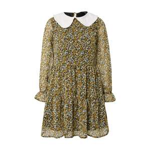NEW LOOK Košeľové šaty 'DAISY'  čierna / horčicová / biela / olivová