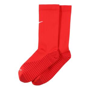 NIKE Športové ponožky 'Squad'  červená / biela