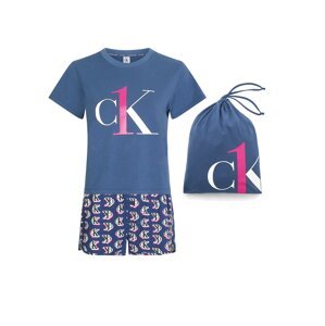Calvin Klein Underwear Kraťasy  ružová / biela / modrá