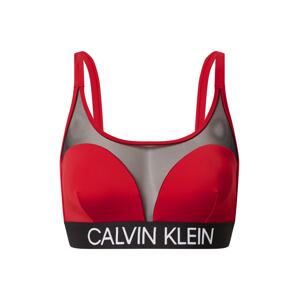 Calvin Klein Swimwear Bikinový top  červená / čierna