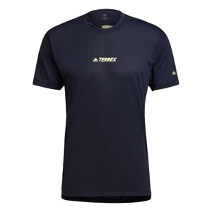 adidas Terrex Funkčné tričko 'Alla'  námornícka modrá / neónovo žltá