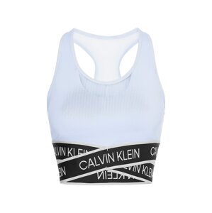 Calvin Klein Performance Športová podprsenka  čierna / šedobiela / svetlomodrá / sivá