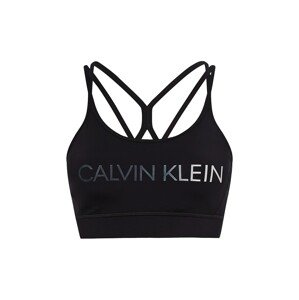 Calvin Klein Performance Športová podprsenka  čierna / strieborná