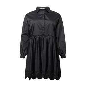 GLAMOROUS CURVE Košeľové šaty 'AN3877X'  čierna